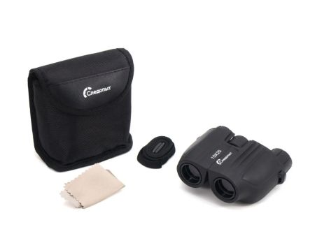 Бинокль Следопыт 10х25,95*106*49 мм,236г, в чехле черный