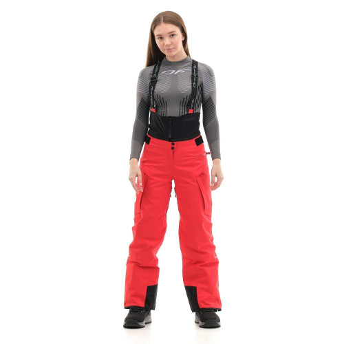 Брюки горнолыжные Dragonfly Gravity Premium Woman Red Fluo в Севастополе