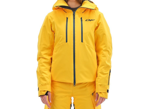 Куртка горнолыжная Dragonfly утепленная Gravity Premium Woman Yellow-Dark в Севастополе