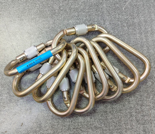  Карабины Ринг сталь овал (keylock) 3000 (10шт) в Севастополе  