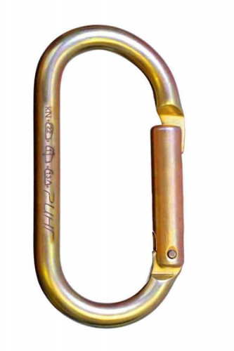  Карабин Ринг сталь овал с прямой защелкой (keylock) 22 кН в Севастополе  