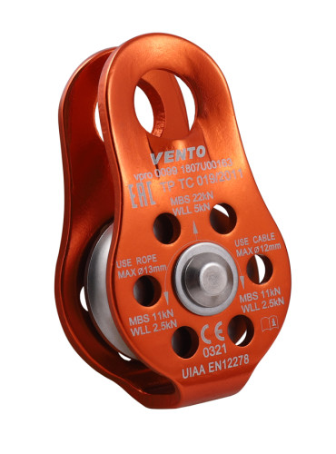  Блок-ролик одинарный Спасатель Люкс дюраль Венто в Севастополе  