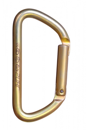  Карабин Ринг сталь трапеция с прямой защелкой (keylock) 22 кН в Севастополе  