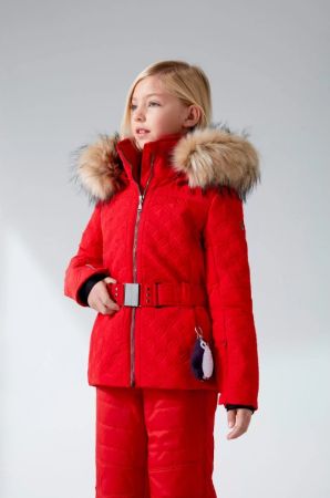 Куртка горнолыжная Poivre Blanc с иск.мехом W21-1003-JRGL/A красный в Севастополе