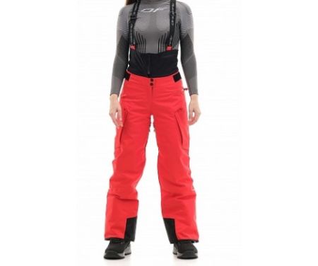 Штаны горнолыжные утепленные Dragonfly Gravity Premium Woman Red Fluo в Севастополе