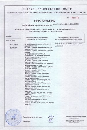  Карабин Вертикаль «GRAY» трапеция с муфтой (Keylock) в Севастополе  