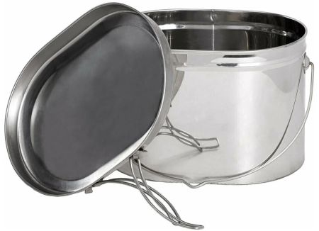 Котел Роза Ветров 2,2л.низкий нерж.крышка с ручками