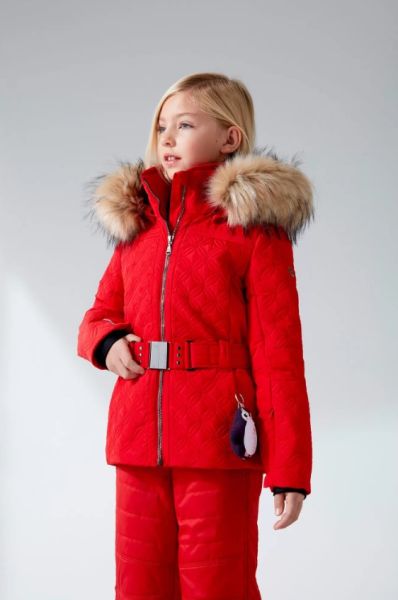 Куртка горнолыжная Poivre Blanc с иск.мехом W21-1003-JRGL/A красный в Севастополе