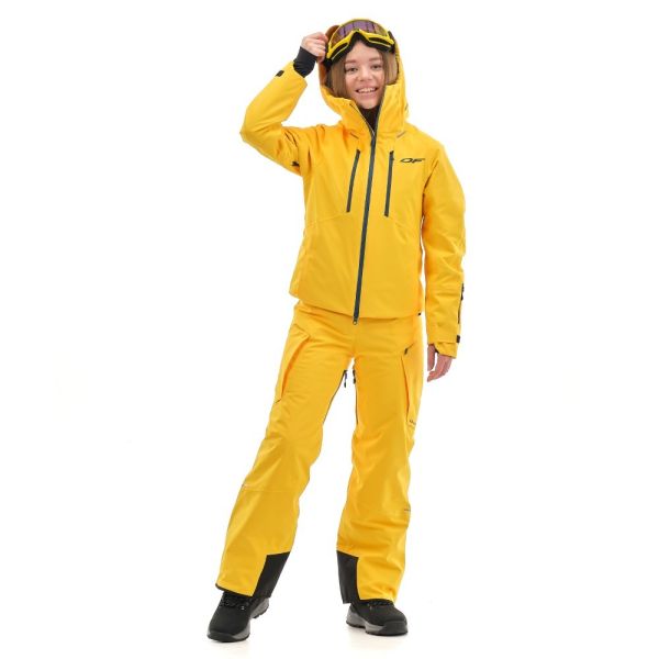 Куртка горнолыжная Dragonfly утепленная Gravity Premium Woman Yellow-Dark в Севастополе