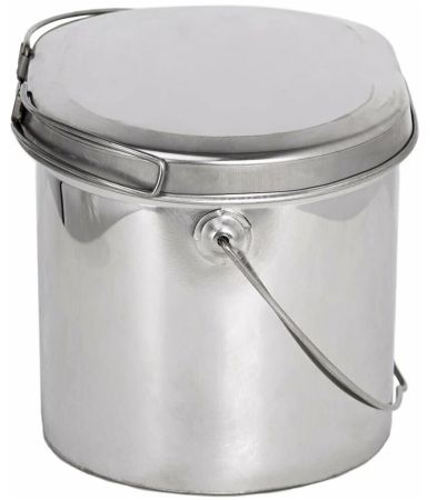 Котел Роза Ветров 3,3л.низкий нерж.крышка с ручками