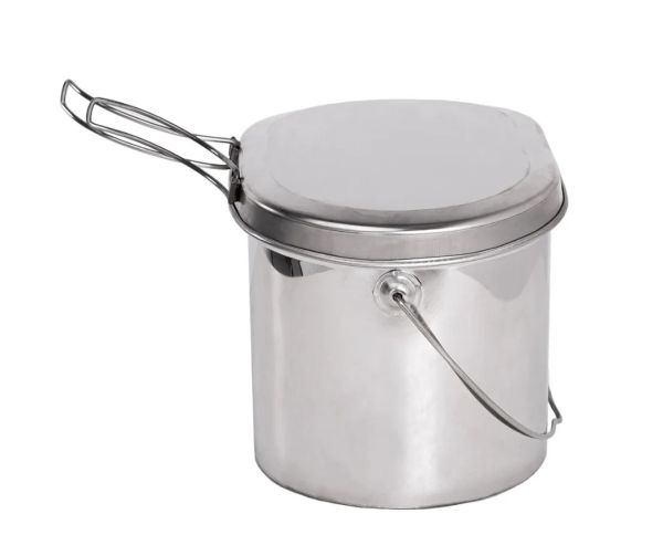 Котел Роза Ветров 4,5л.низкий нерж.крышка с ручками