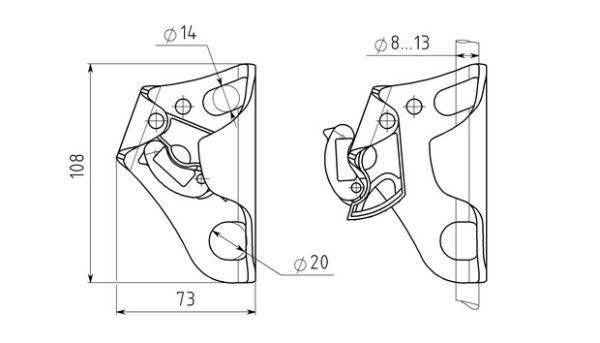  Зажим Вертикаль Кроль черный в Севастополе  