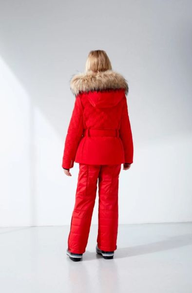 Куртка горнолыжная Poivre Blanc с иск.мехом W21-1003-JRGL/A красный в Севастополе