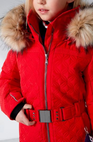 Куртка горнолыжная Poivre Blanc с иск.мехом W21-1003-JRGL/A красный в Севастополе