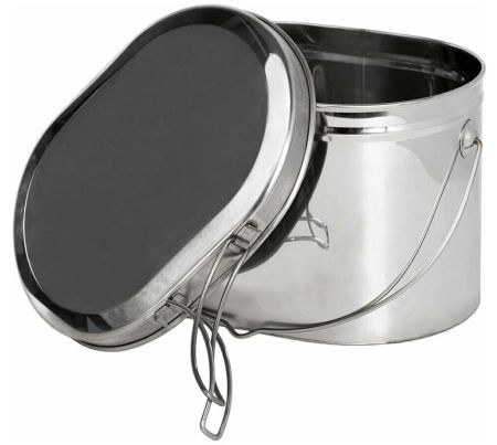 Котел Роза Ветров 2,2л.низкий нерж.крышка с ручками