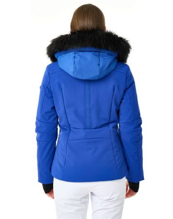 Куртка горнолыжная Poivre Blanc с иск.мехом W24-0802-WO/A синий в Севастополе