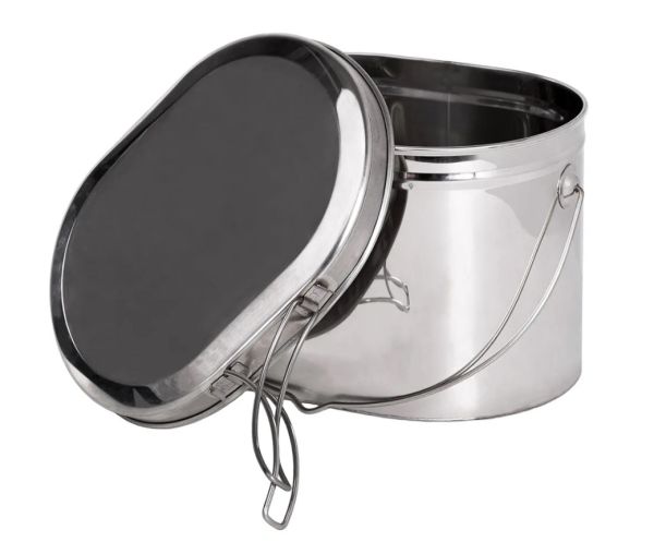 Котел Роза Ветров 7,5л.низкий нерж.крышка с ручками