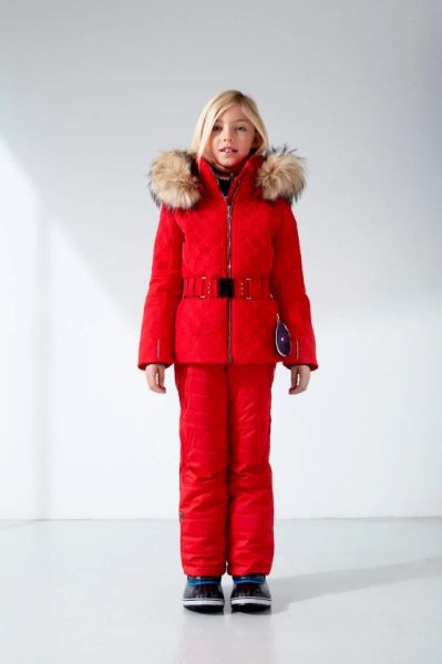 Куртка горнолыжная Poivre Blanc с иск.мехом W21-1003-JRGL/A красный в Севастополе