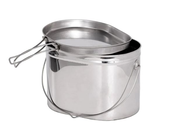 Котел Роза Ветров 4,5л.низкий нерж.крышка с ручками