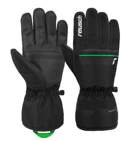 Перчатки Reusch Snow King Black/Neon Green в Севастополе