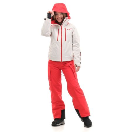 Куртка горнолыжная Dragonfly утепленная Gravity Premium Woman Gray-Red в Севастополе