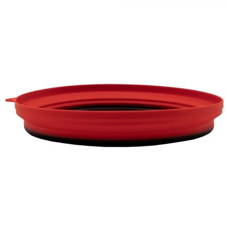 Тарелка Tramp силиконовая с пласт.дном 25,5*25,5*3,5 терракот